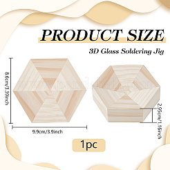 Gabarit de soudage en bois 3D et verre&nbsp;TOOL-WH0039-62B