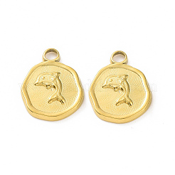 Pendentifs en acier inoxydable 304 avec placage ionique (IP)&nbsp;STAS-C003-04G