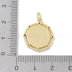 Messing micro pave klare zirkonia anhänger&nbsp;KK-P273-15B-G