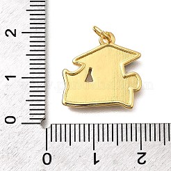 Pendentifs d'émail en laiton &nbsp;KK-Z125-22G