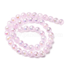 Placage de brins de perles de sélénite naturelle&nbsp;G-G120-A01-03-01