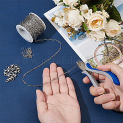 316l chirurgische Edelstahlketten&nbsp;DIY-UN0006-35B