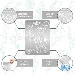 Metallstanzschablonen aus Edelstahl&nbsp;DIY-WH0289-104
