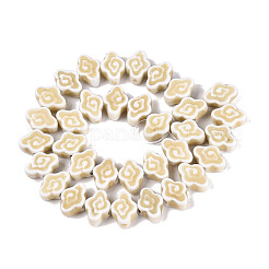 Perles en porcelaine manuelles&nbsp;PORC-Q008-09I