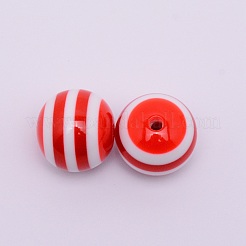 Perline di resina opaco&nbsp;RESI-WH0011-04