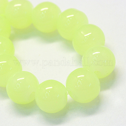 Perles rondes en verre imitation jade&nbsp;LS-DGLA-Q021-4mm-21