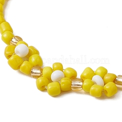 Stretch-Armbänder aus Glassamen&nbsp;BJEW-JB110103-02