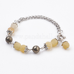 Bracciali e bracciali con pietre preziose naturali&nbsp;BJEW-JB03674