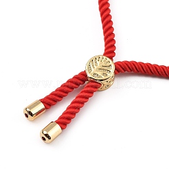 Pulseras deslizantes de cordón trenzado de nailon ajustable&nbsp;BJEW-JB05322-01