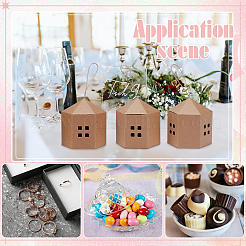 10 Stück Geschenkverpackungsbox aus Papier mit Sichtfenster und Kordel&nbsp;CON-WH0112-064A