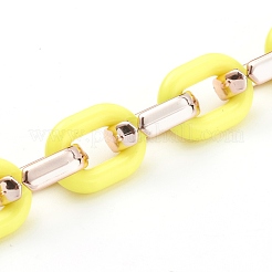 Maniglie per borse con catene a maglie in plastica acrilica e ccb&nbsp;AJEW-BA00071
