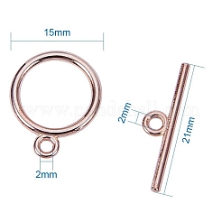Chiusure toggle di sitle tibetano&nbsp;TIBE-PH0001-01RG-NR