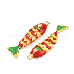 Alliage supports strass pendentif en émail&nbsp;ENAM-H002-01G-02