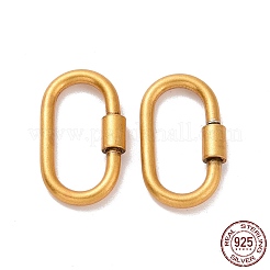 925 Verschlusskarabiner aus Sterlingsilber&nbsp;STER-D036-14AG
