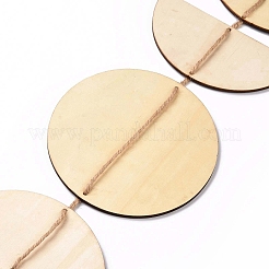 Decorazioni da parete sospese in legno con fasi lunari&nbsp;HJEW-XCP0001-14B