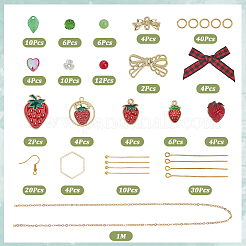 Erdbeer-Ohrring-Sets&nbsp;DIY-SC0031-57