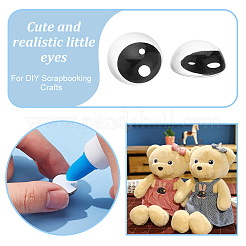 96 Stück 24 Stil Glaspuppenaugen Cabochons&nbsp;DIY-OC0011-82A