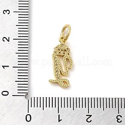 Ottone micro spianare pendenti zirconi&nbsp;KK-M273-01G-Y