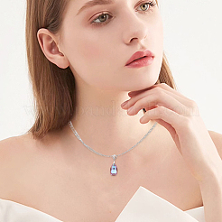 Anlaufschutz 2 Stück 925 Sterling Silber Micro Pave Zirkonia Anhänger Ösen&nbsp;STER-BBC0005-51P