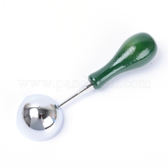 Cucchiaio di fusione per timbri in cera con manico in ottone&nbsp;TOOL-WH0133-38B-P