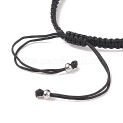 Pulsera de cuentas trenzadas de resina mal de ojo&nbsp;BJEW-JB08426-02
