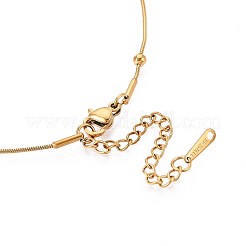 Collares de cadena satélite de acero inoxidable 304 de 1 mm&nbsp;LS-NJEW-N058-07B-G
