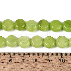 Gefärbt natürlichen weißen Jade Perlen Stränge&nbsp;G-T143-16J