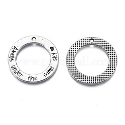 Tibetischer stil Aluminium Anhänger & Charms&nbsp;TIBEP-N008-175