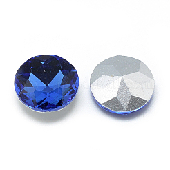 Cabochons en verre avec strass de dos avec point&nbsp;RGLA-T029-8mm-12