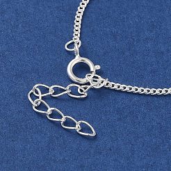 925 Panzerkettenarmbänder aus Sterlingsilber für Damen&nbsp;BJEW-E101-01S-10