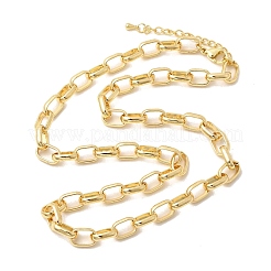 Colliers de chaîne de câble en laiton pour les femmes&nbsp;NJEW-B157-10G