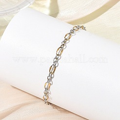 Set di bracciali con catene Figaro in acciaio inossidabile 304&nbsp;BJEW-JB14356-03