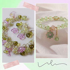 Kits de fabrication de bijoux en perles rondes en acrylique et en verre&nbsp;DIY-SP0003-01A