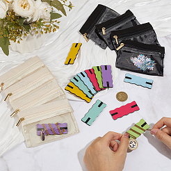 8 pochette rectangulaire en velours à fermeture éclair&nbsp;AJEW-OC0015-11A