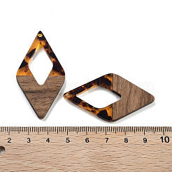 Bois de noyer avec pendentifs en résine&nbsp;FIND-Z050-01A