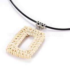 Collares colgantes tejidos&nbsp;NJEW-JN02311