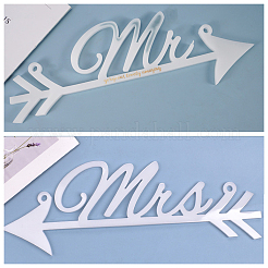 Silikonform-Sets für Türschilder „Mrs & Mr“&nbsp;DIY-OC0003-11