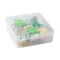22 Stück 11 Farben Silikon-Fokalperlen&nbsp;SIL-FS0001-15