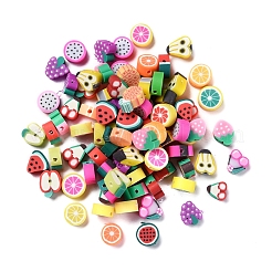 100pcs handgemachte Polymerton-Fruchtthemaperlen&nbsp;CLAY-YW0001-10