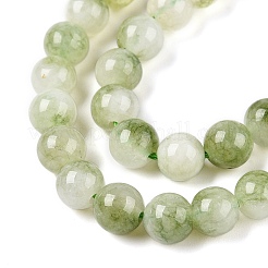 Chapelets de perles en jade blanc naturel teinté&nbsp;X-G-T138-6mm-210-24