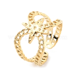 304 Edelstahl Stern offene Manschette Ring Zubehörse&nbsp;RJEW-D002-22G