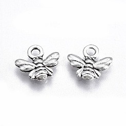 Breloque en alliage de style tibétain&nbsp;TIBE-S323-028AS-RS