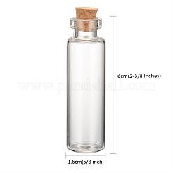 Glas Glasflasche für Perlen Container&nbsp;CON-E008-60x16mm