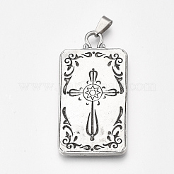 Gros pendentifs en alliage de style tibétain&nbsp;PALLOY-S178-13