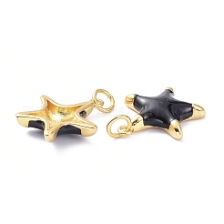 Ciondoli smaltato in ottone&nbsp;KK-P204-13G