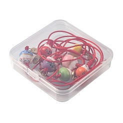 7 sangle de téléphone portable en porcelaine faite à la main en forme de chaton&nbsp;HJEW-PH0001-48