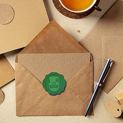 100 Stück Wachssiegelaufkleber zum St. Patrick's Day&nbsp;DIY-CP0010-17D