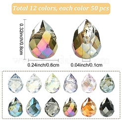 Perle di vetro placcato 50 pz&nbsp;EGLA-YW0005-40A