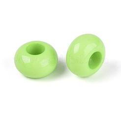 Opaques perles grands trous européens acryliques&nbsp;SACR-N019-03D
