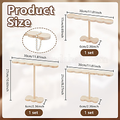 3 bolsa de 3 estilos de soportes de madera para diademas&nbsp;ODIS-PH0009-34